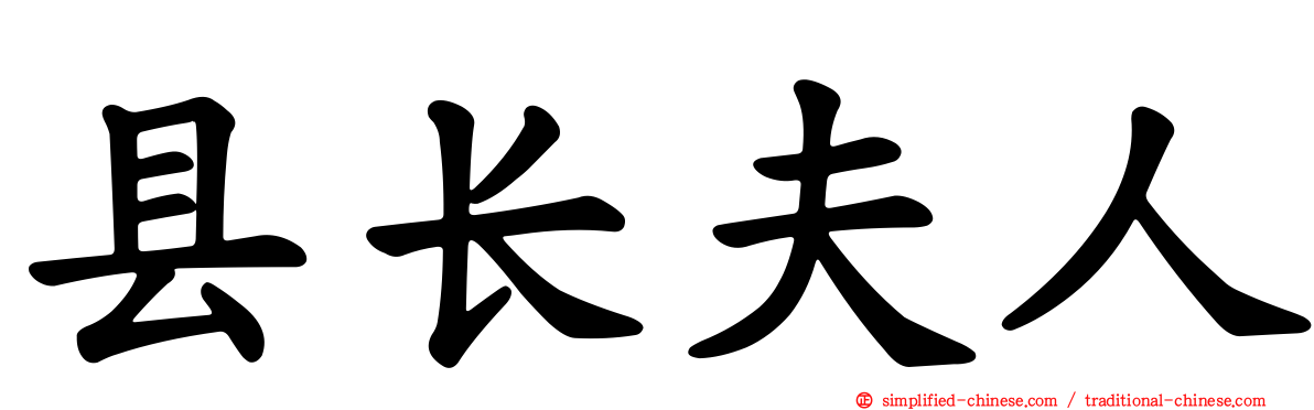 县长夫人