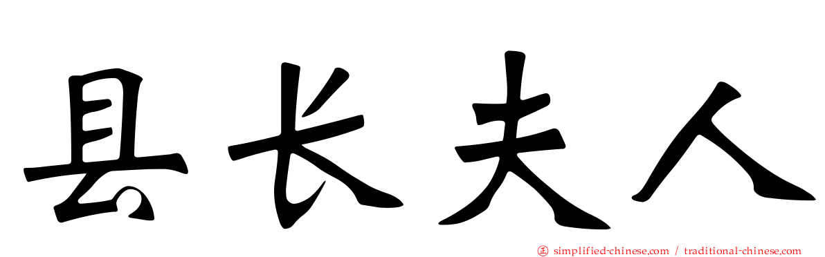 县长夫人