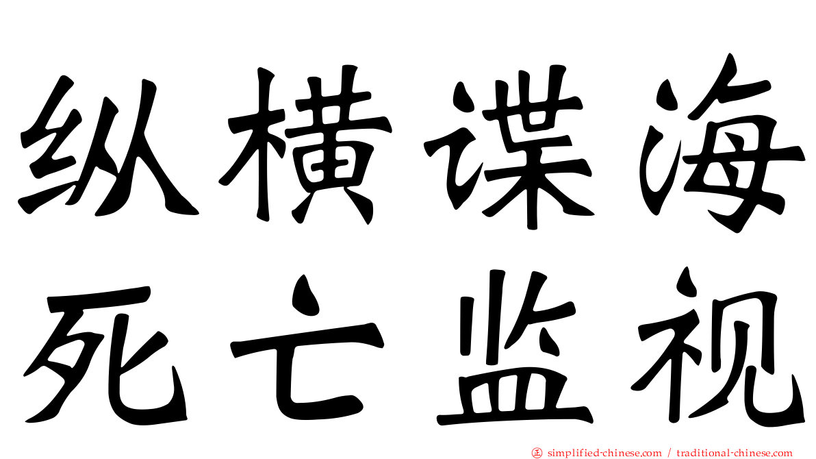 纵横谍海死亡监视