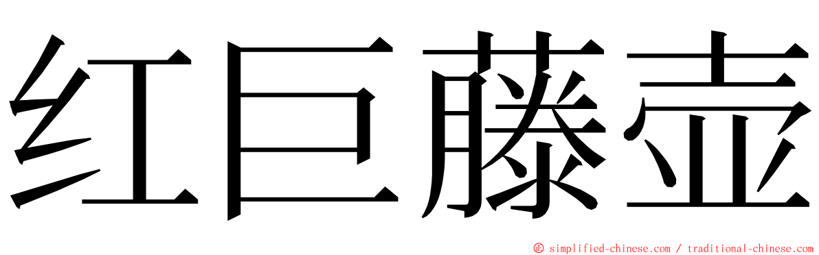 红巨藤壶 ming font