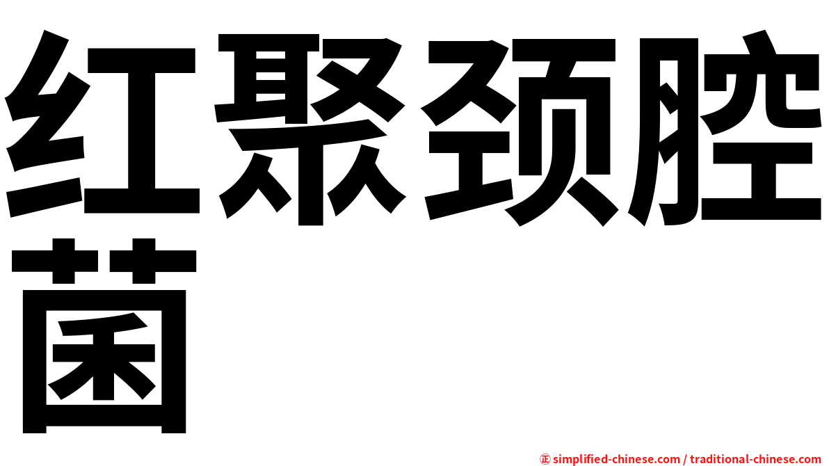 红聚颈腔菌