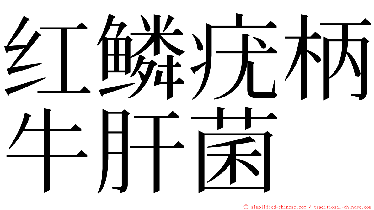 红鳞疣柄牛肝菌 ming font