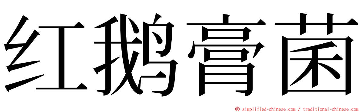 红鹅膏菌 ming font