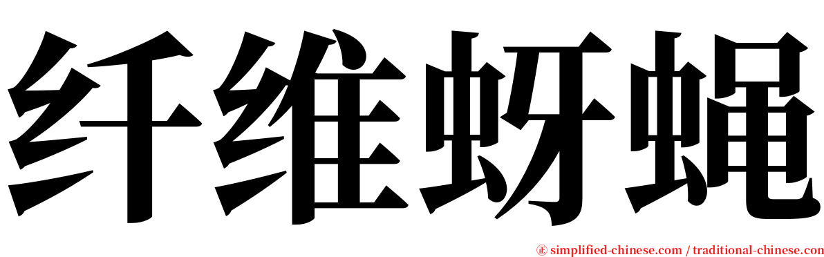 纤维蚜蝇 serif font