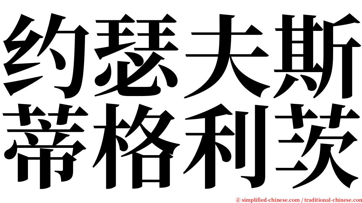 约瑟夫斯蒂格利茨 serif font