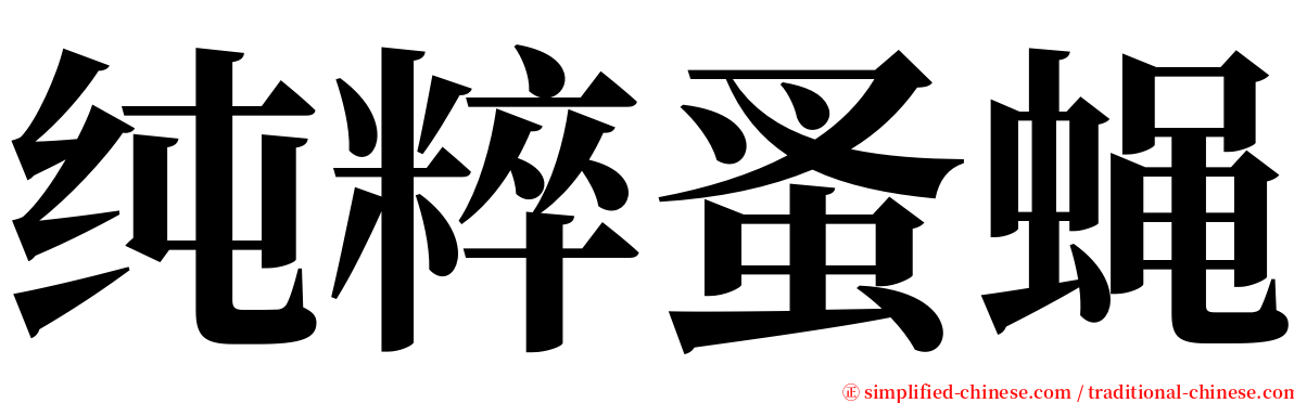 纯粹蚤蝇 serif font