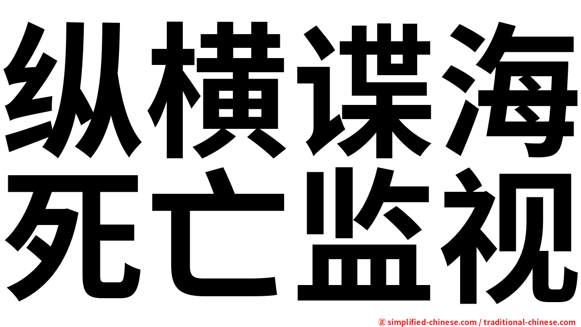 纵横谍海死亡监视