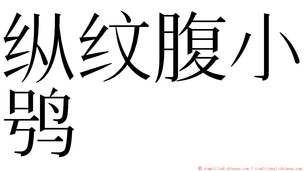 纵纹腹小鸮 ming font