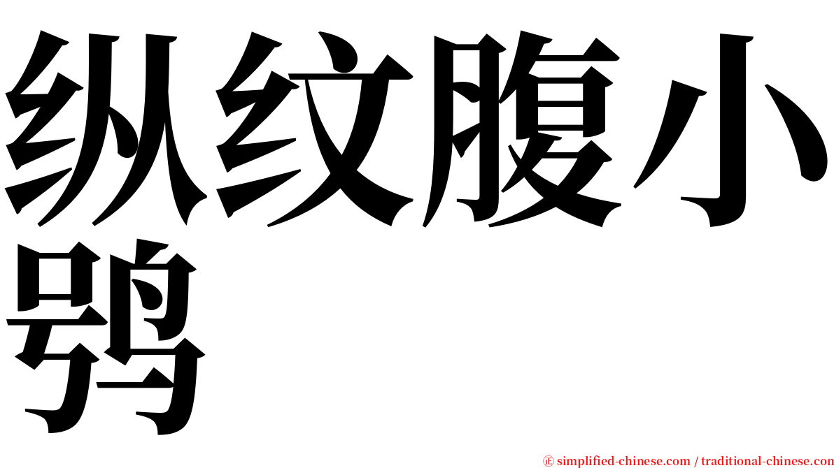 纵纹腹小鸮 serif font