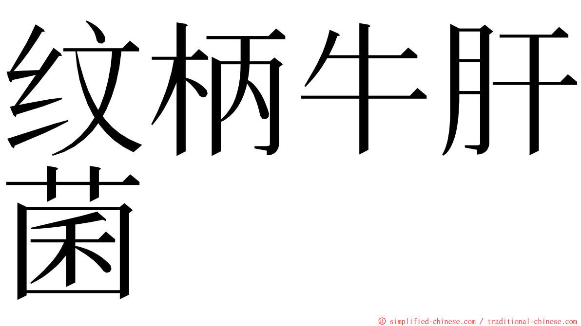 纹柄牛肝菌 ming font