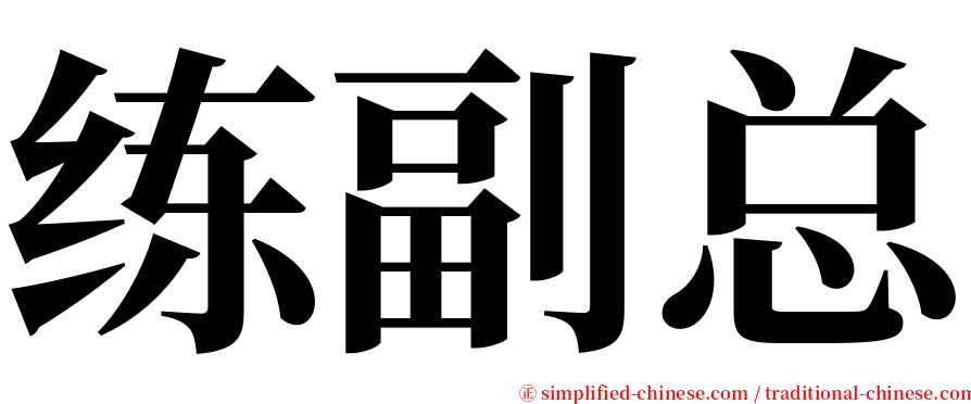 练副总 serif font