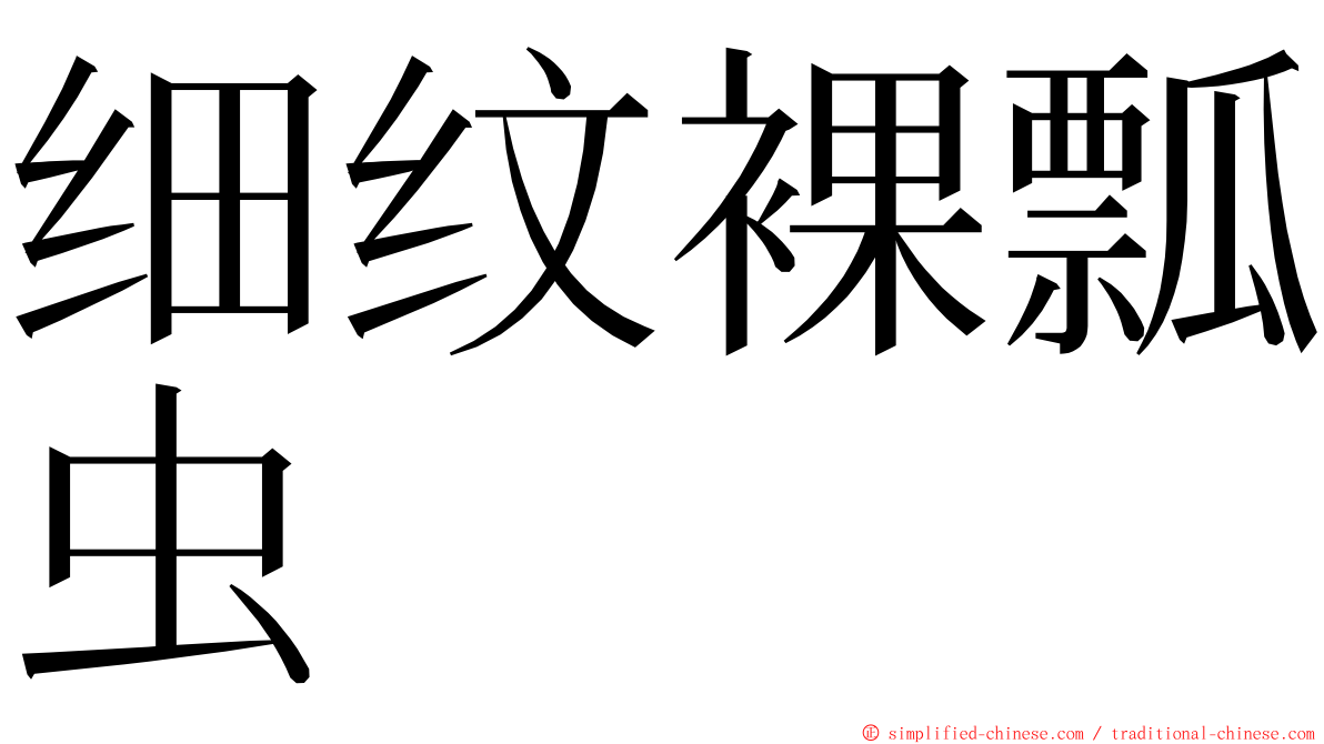 细纹裸瓢虫 ming font