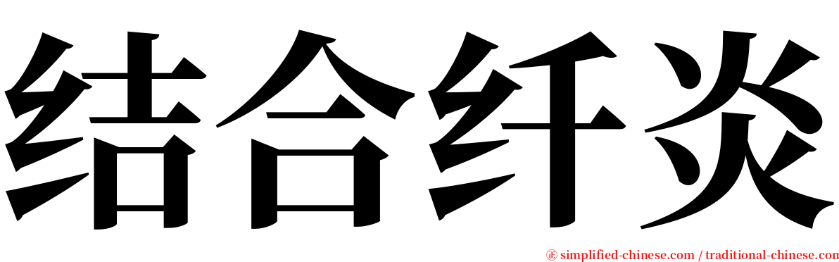 结合纤炎 serif font