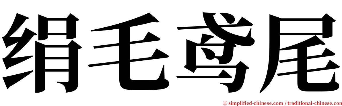 绢毛鸢尾 serif font