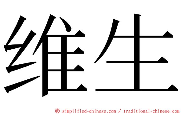 维生 ming font