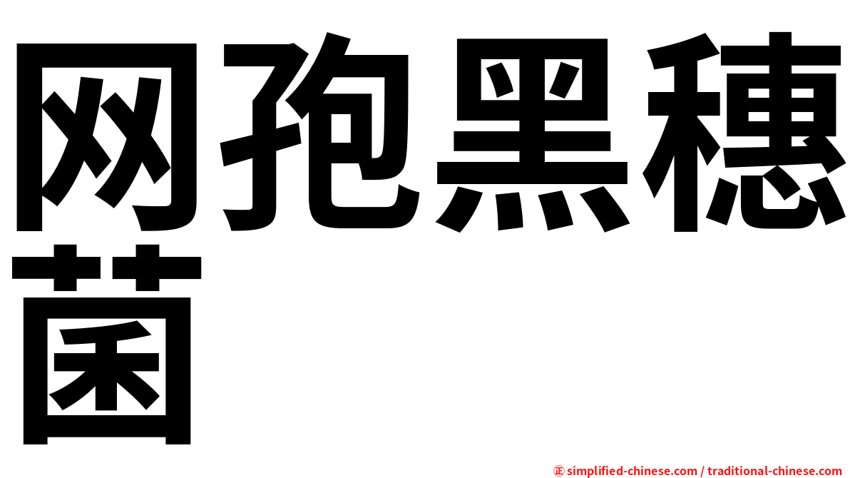 网孢黑穗菌