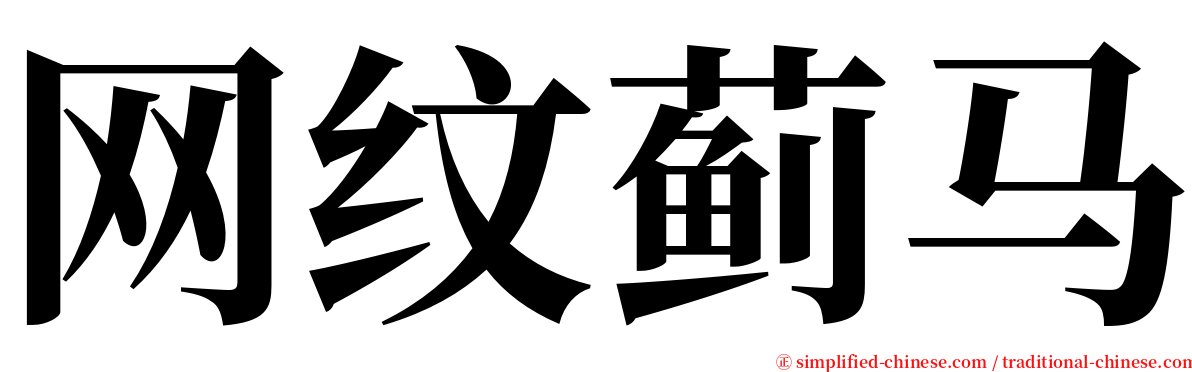 网纹蓟马 serif font