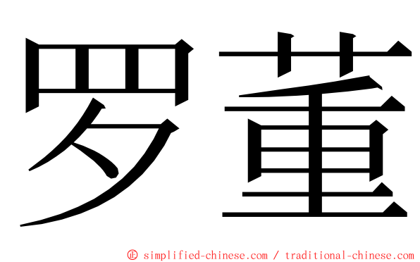 罗董 ming font