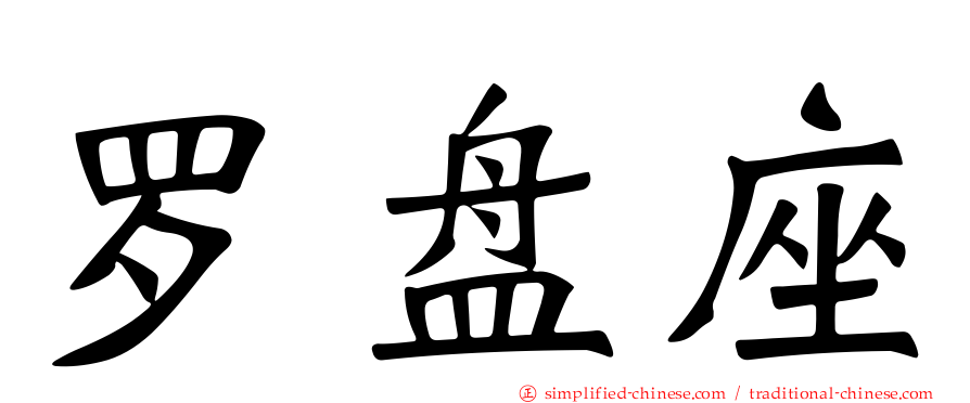 罗盘座