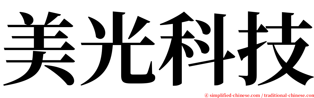 美光科技 serif font