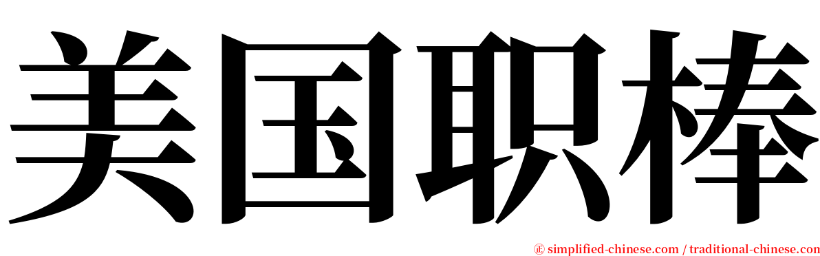 美国职棒 serif font