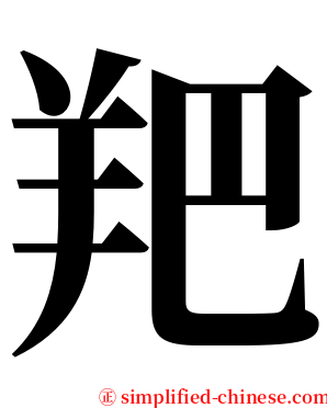 羓 serif font