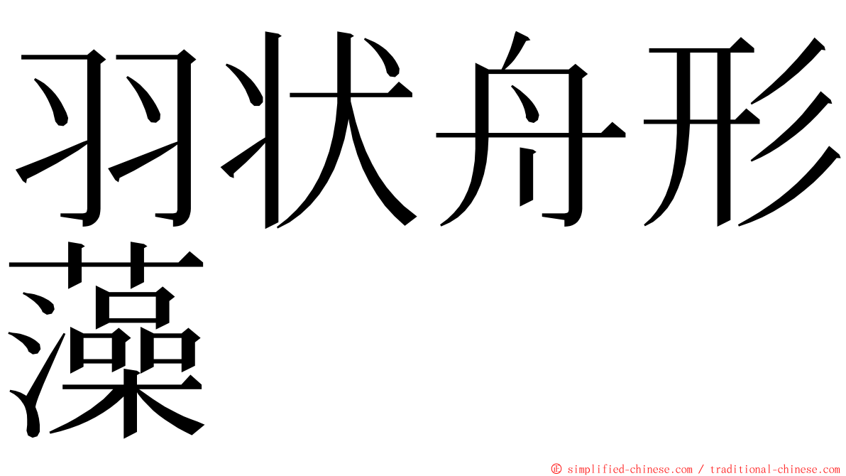 羽状舟形藻 ming font