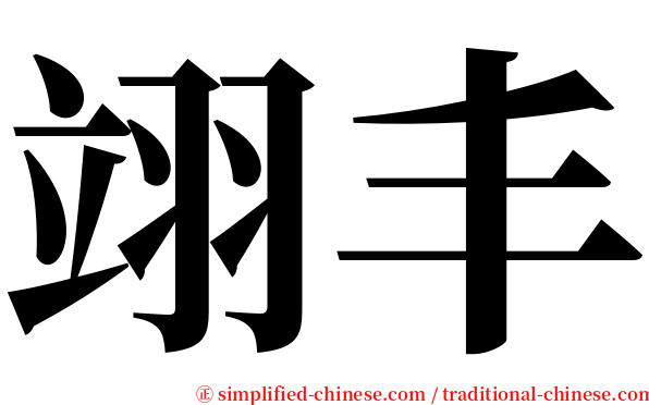 翊丰 serif font