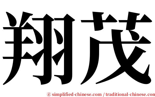 翔茂 serif font