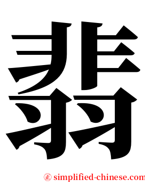 翡 serif font