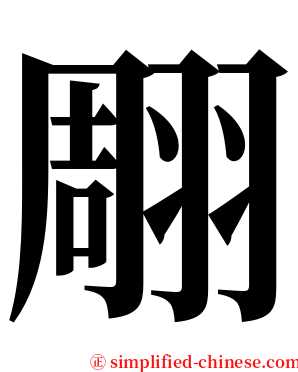 翢 serif font