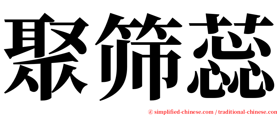 聚筛蕊 serif font