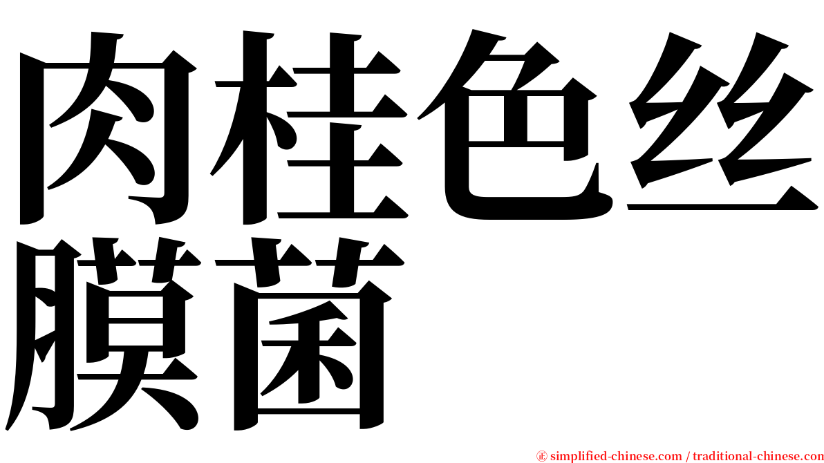 肉桂色丝膜菌 serif font