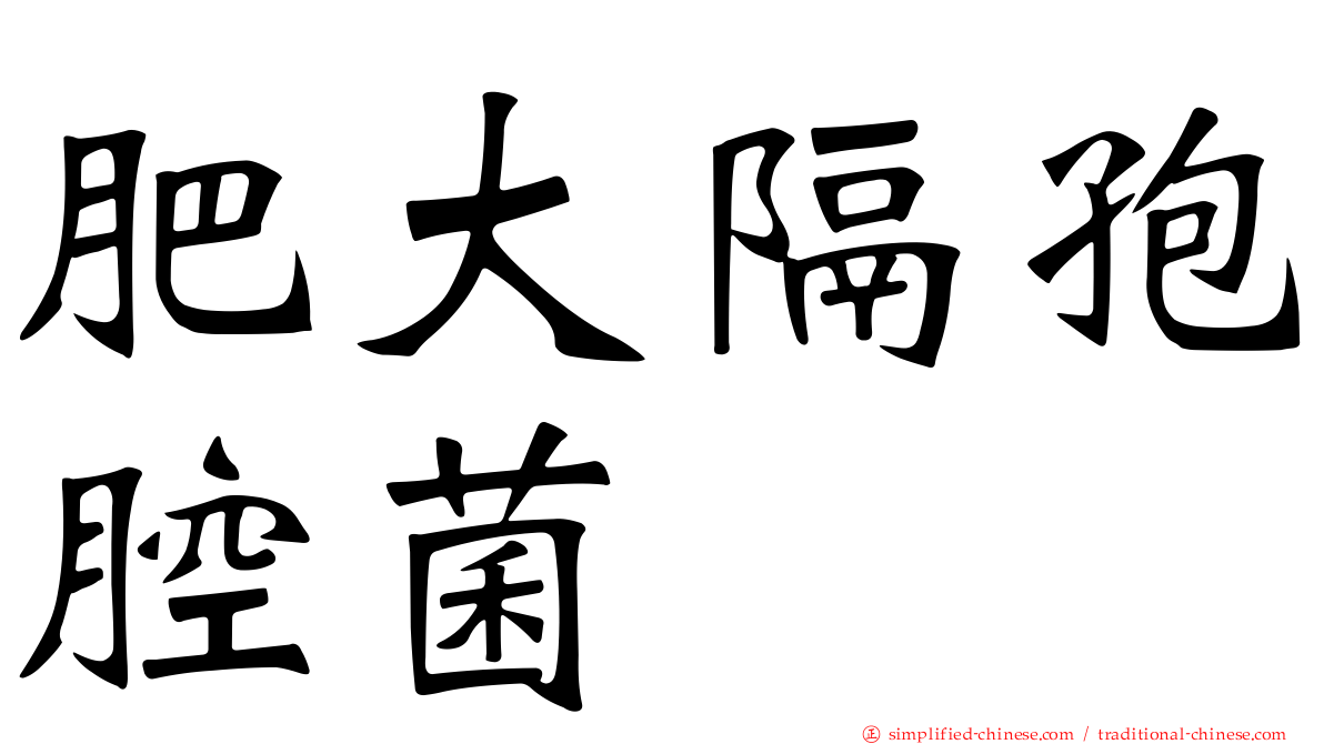 肥大隔孢腔菌