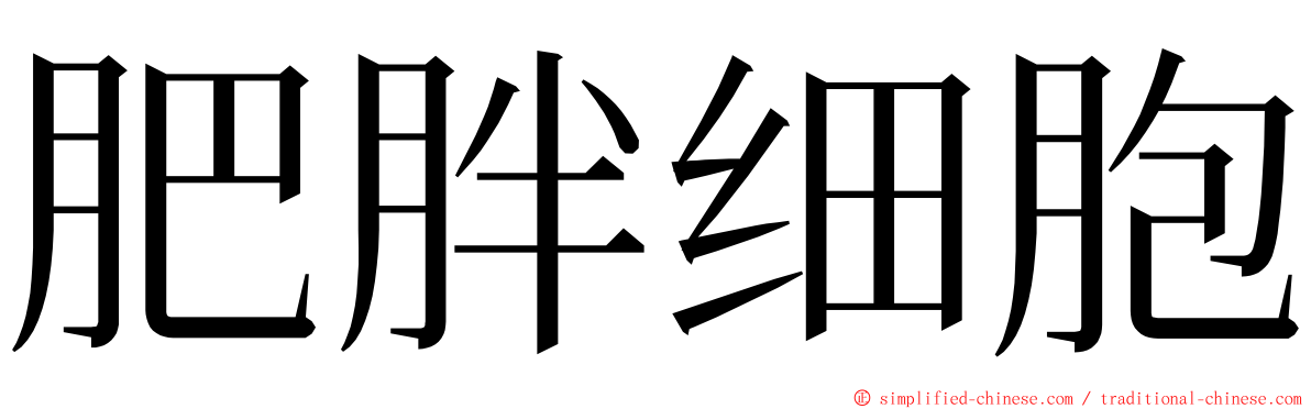 肥胖细胞 ming font