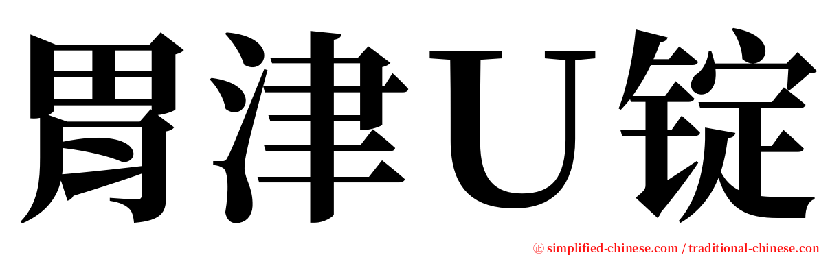 胃津Ｕ锭 serif font