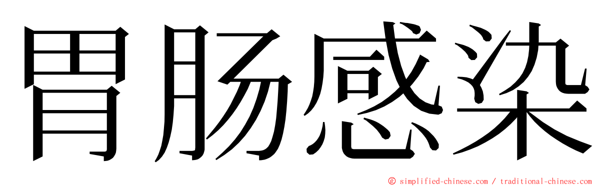 胃肠感染 ming font
