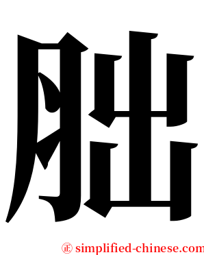 胐 serif font