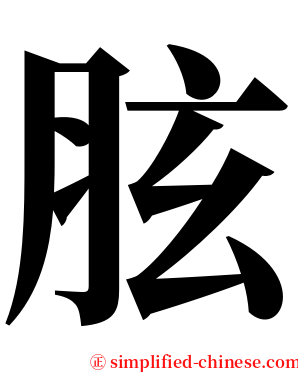 胘 serif font