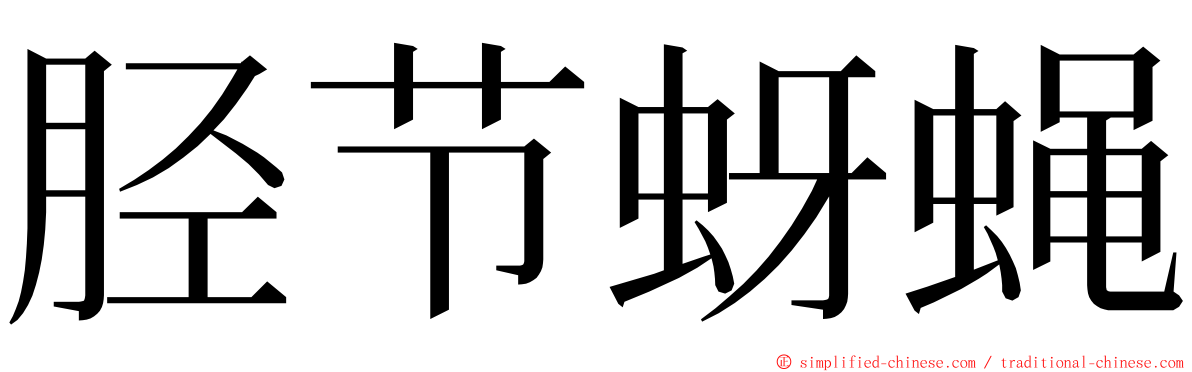 胫节蚜蝇 ming font