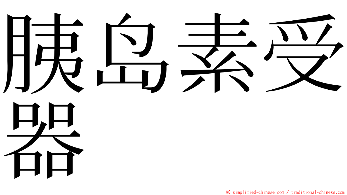 胰岛素受器 ming font