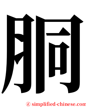 胴 serif font