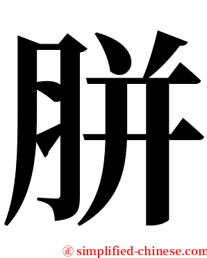 胼 serif font