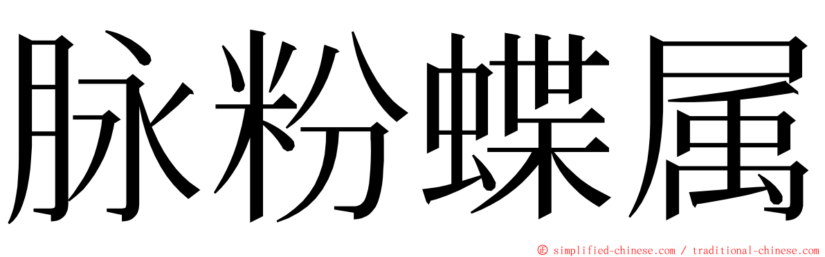 脉粉蝶属 ming font