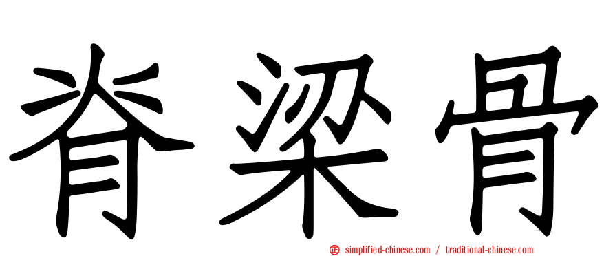 脊梁骨