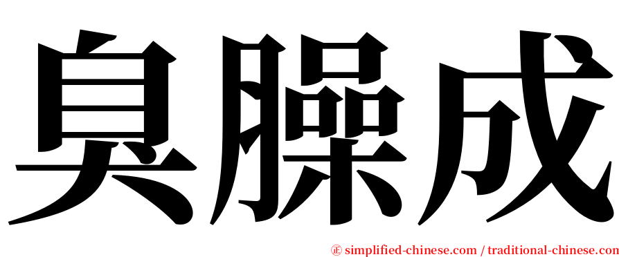 臭臊成 serif font