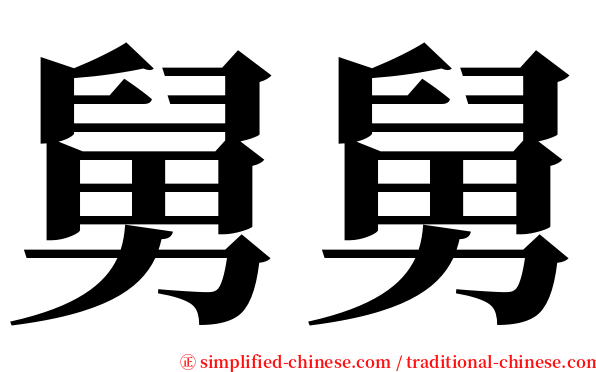 舅舅 serif font