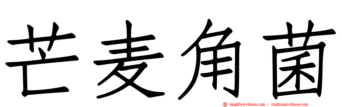 芒麦角菌