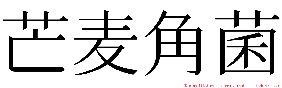 芒麦角菌 ming font