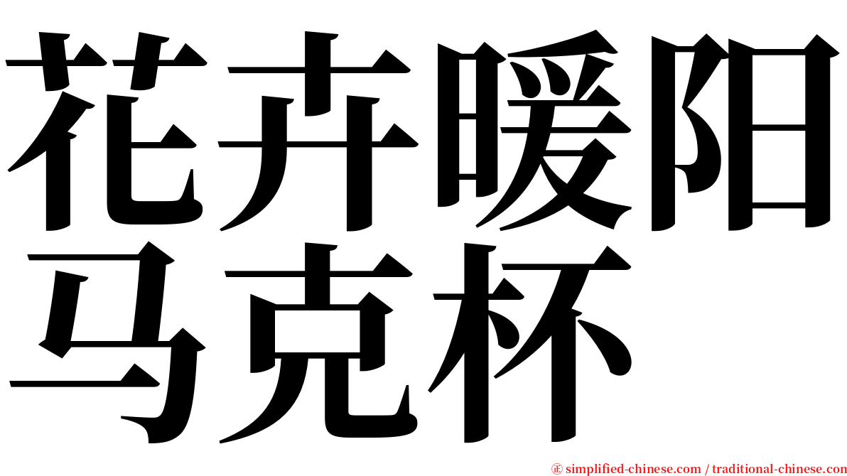 花卉暖阳马克杯 serif font